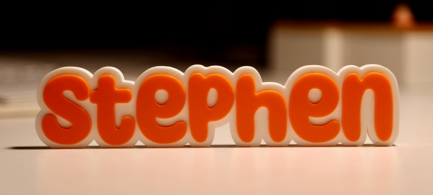 Custom 3D Name Plate – Personalized Gift for Teachers & Office Desks